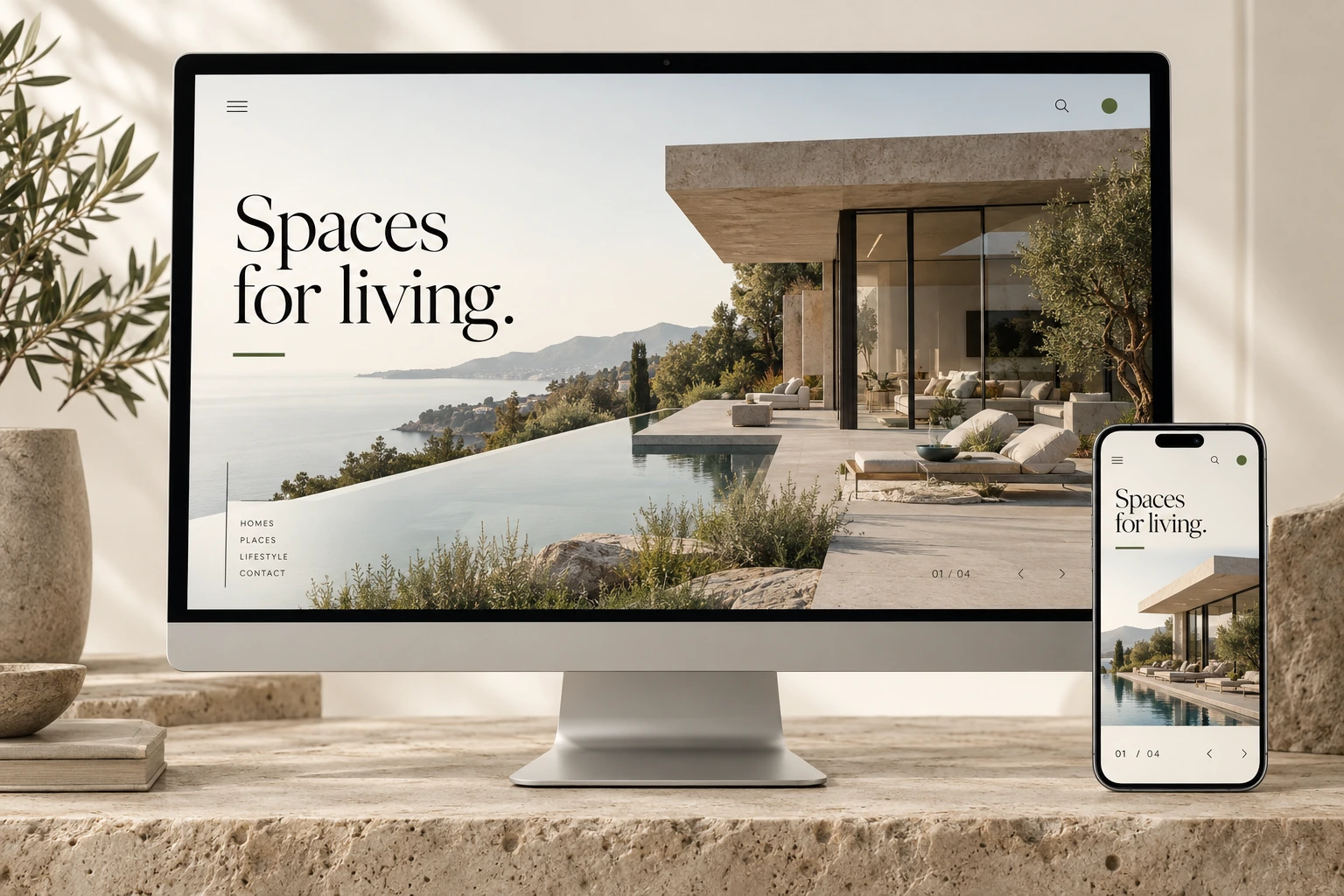 Architectural web experience — Websites
